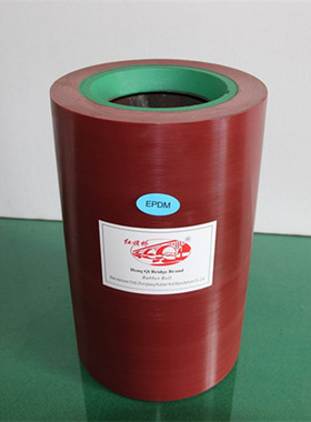 20寸第四代红色进口高耐磨加厚型砻谷机胶辊 红旗桥牌碾米机胶轮