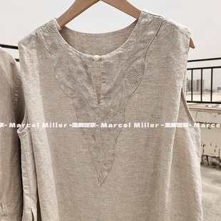 悠然 汉麻长款背心裙 简约宽松好穿自然质感纯麻连衣裙 清凉舒爽