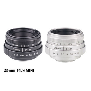 25mm 定焦大光圈迷你CCTV微单相机小镜头通用C口 f1.8