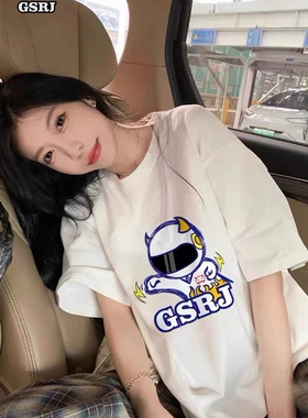 怪兽日记GSRJ官方2023年夏季新款街头风潮牌纯棉短袖T恤男女同款