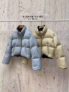 现~韩国东大门BLOSSOM时尚洋气百搭双面穿 双色短款鹅绒服