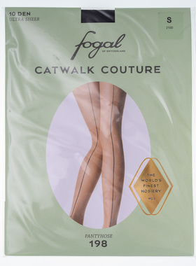 瑞士芙歌Fogal Catwalk Couture 198 超薄隐形中缝背线连裤袜 10D