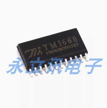 原装正品 贴片 TM1668 SOP-24 发光二极管显示器驱动控制电路芯片