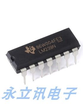 原装正品 直插 LM239N 封装PDIP-14 四路差分比较器IC芯片