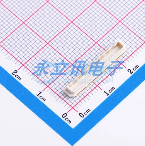 AXK680337YG 板对板与背板连接器 PIN:80P 间距:0.5mm 立贴