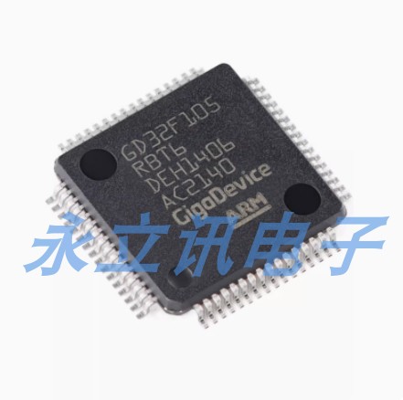 原装 GD32F105RBT6 LQFP-64 ARM Cortex-M3 32位微控制器-MCU芯片