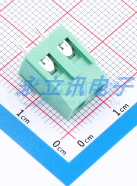 原装 WJ500V-5.08-2P/3P 螺钉式接线端子 间距5.08mm 直插 绿色