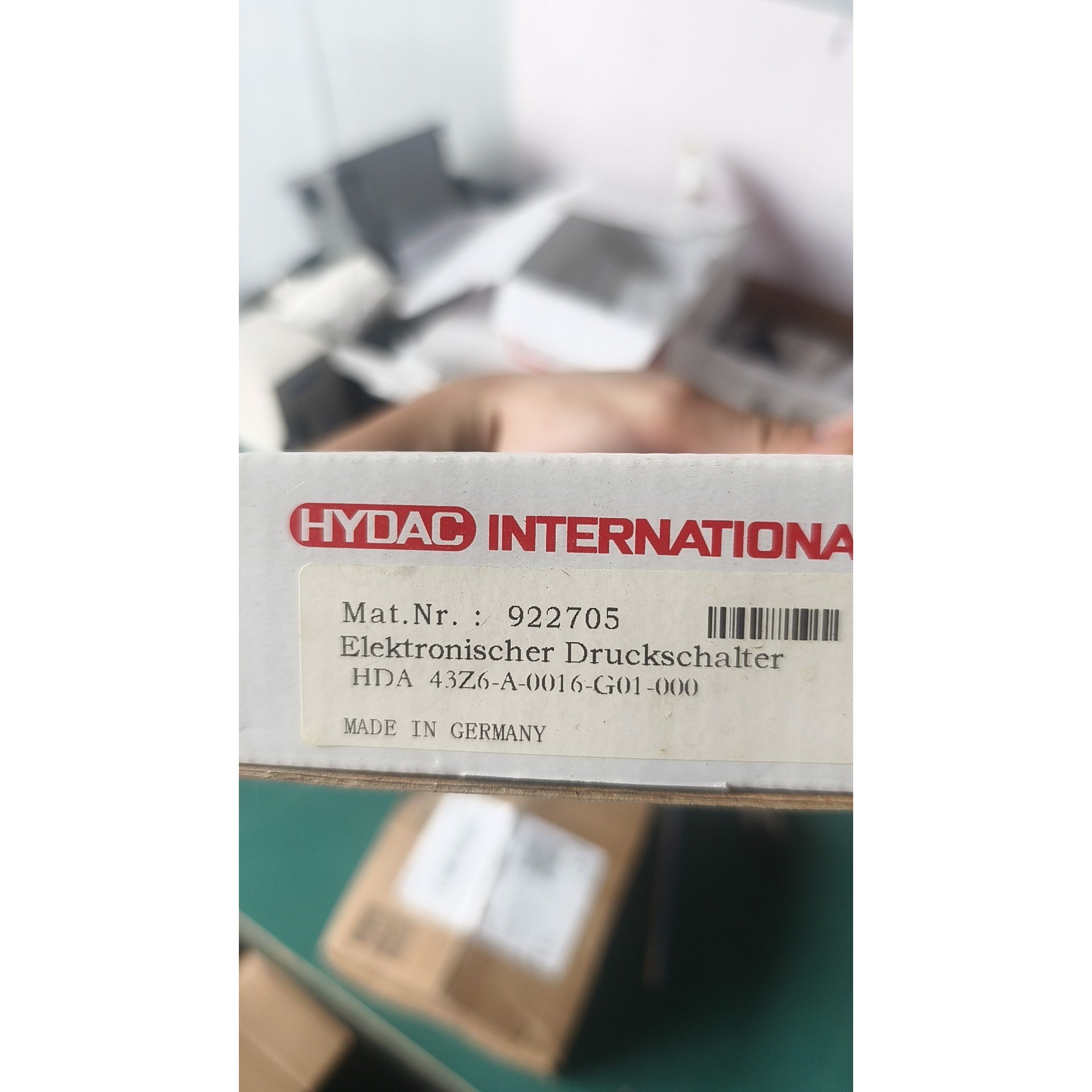 德国贺德克HYDAC压力传感器HDA 43Z6-A-0016全新拍前请询价