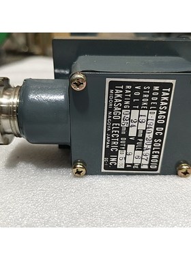 TAKASAGO DC SOLENOID   D-1940-20-A-97I全新拍前请询价