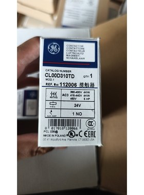 全新GE接触器CL00D310TD 波兰原装进口24V线圈全新拍前请询价