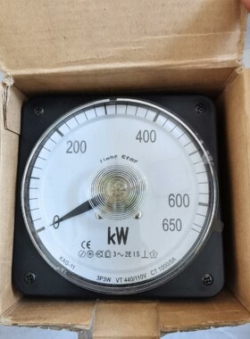 Light Star船用广角功率表 KAG-11 3P3W 0-650KW 440/110V全新拍
