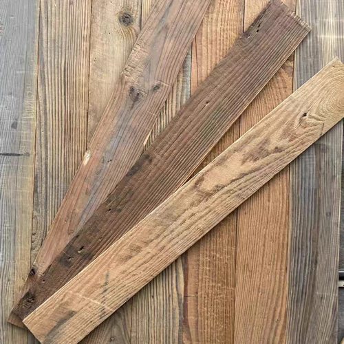 原木老木板旧木板松木杉木民宿餐厅酒吧仿古做旧木板复古风化木板