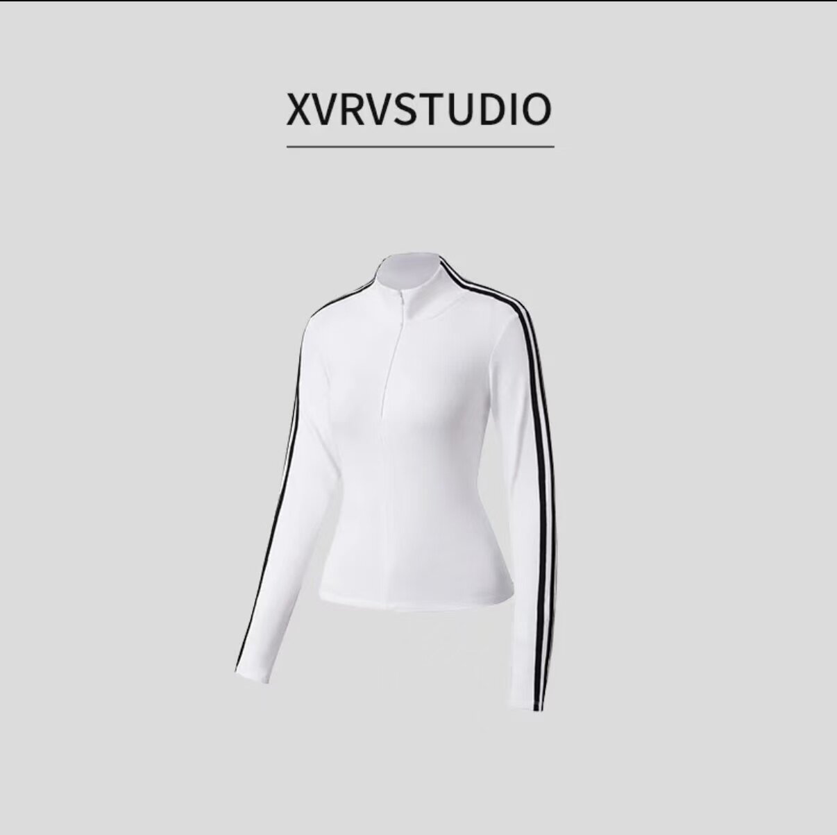 秋冬新款撞色条纹半拉链磨毛长袖显瘦百搭立领打底衫T恤,运动/瑜伽/健身/球迷用品,瑜伽外套,淘宝优惠券,粉丝福利购,淘宝优惠卷