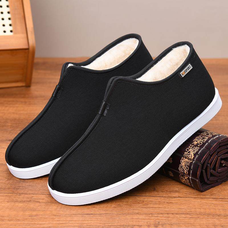 棉鞋布鞋冬季男鞋男士一脚蹬传统休闲爸爸鞋加绒加厚中老年防寒鞋,流行男鞋,网面鞋,淘宝优惠券,粉丝福利购,淘宝优惠卷