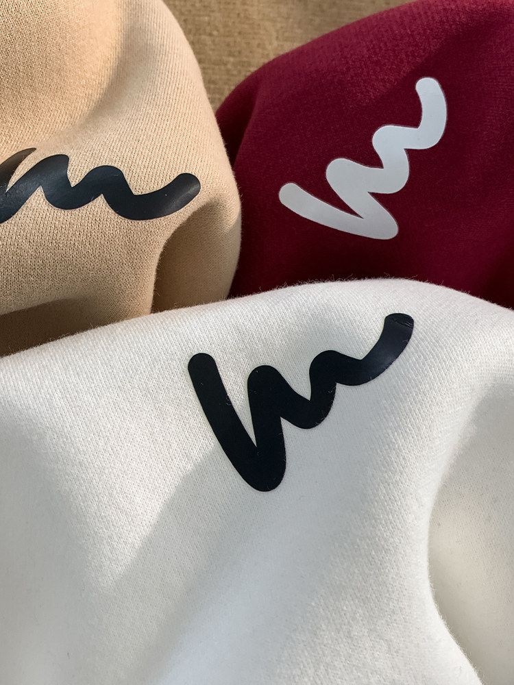 남성용 살구 후드 티셔츠 봄 가을 겨울 2024 새로운 미국 유행 브랜드 소년 용 헤비 플러스 벨벳 두꺼운 캐주얼 재킷