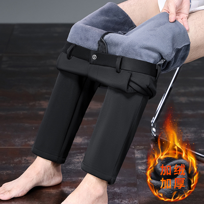 秋冬季加绒加厚休闲裤男士新款