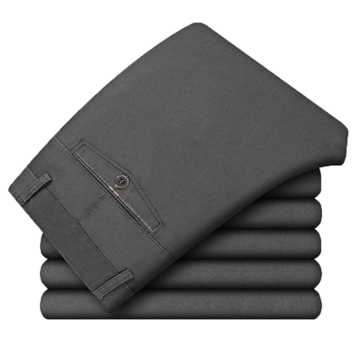 纯棉秋冬高腰直筒中老年休闲裤