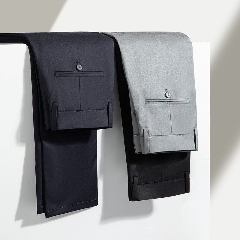 男士商务休闲长裤春夏季黑色修身西裤2025新款正装裤子职业西装裤,男装,休闲裤,淘宝优惠券,粉丝福利购,淘宝优惠卷