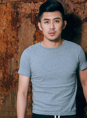 PrintAce6100圆领短袖T恤夏咔叽复古超级厚磅265克全棉无缝桶织印