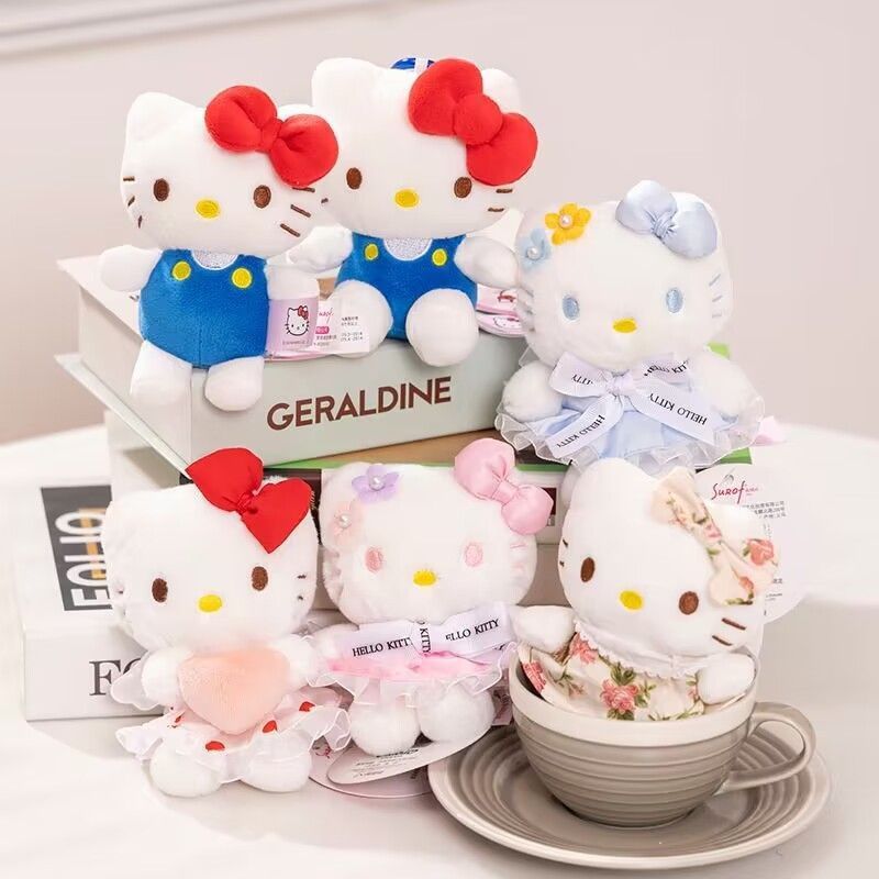 正版尚绒坊hellokitty公仔挂件毛绒玩具KT猫玩偶可爱包包挂饰图片