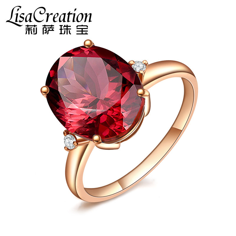 莉萨珠宝6.0克拉天然18K玫瑰金女