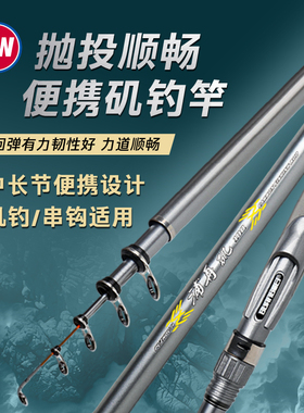 光威新款浦舟矶软稍大导环软尾灵敏竿稍岸抛海竿滑漂矶钓矶竿鱼杆