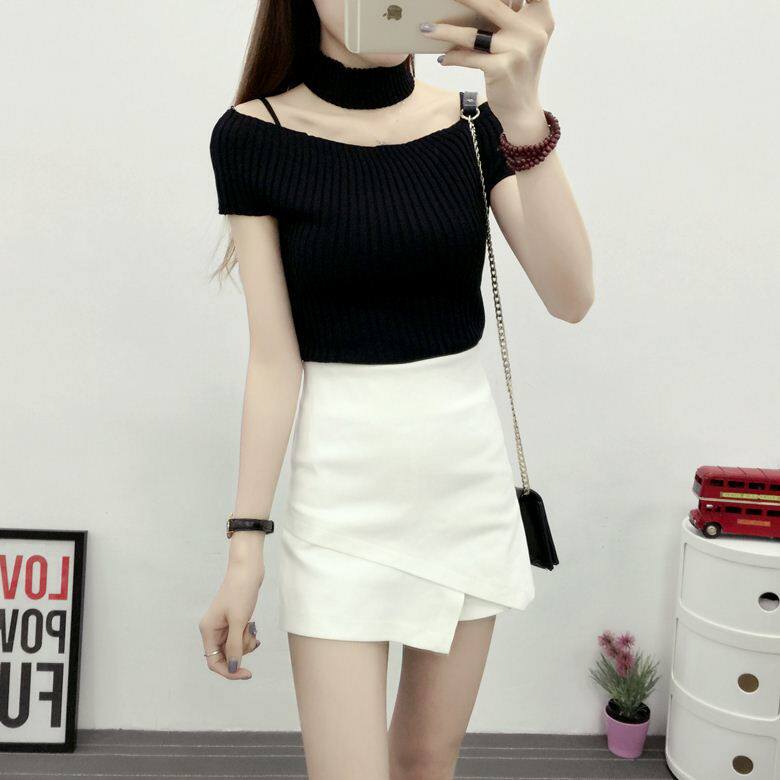 Skirt pants Paige white Split ends Irregular Show thin Skirt skirt False two Culottes Little white dressin the Women's clothing/Boutique , Skirts  category - from Buy2taobao.com to provide professional Taobao agent buy service