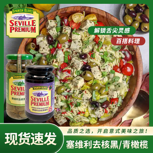 西班牙进口去核青橄榄罐头