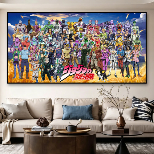 JOJO的奇妙冒险动漫全家福挂画