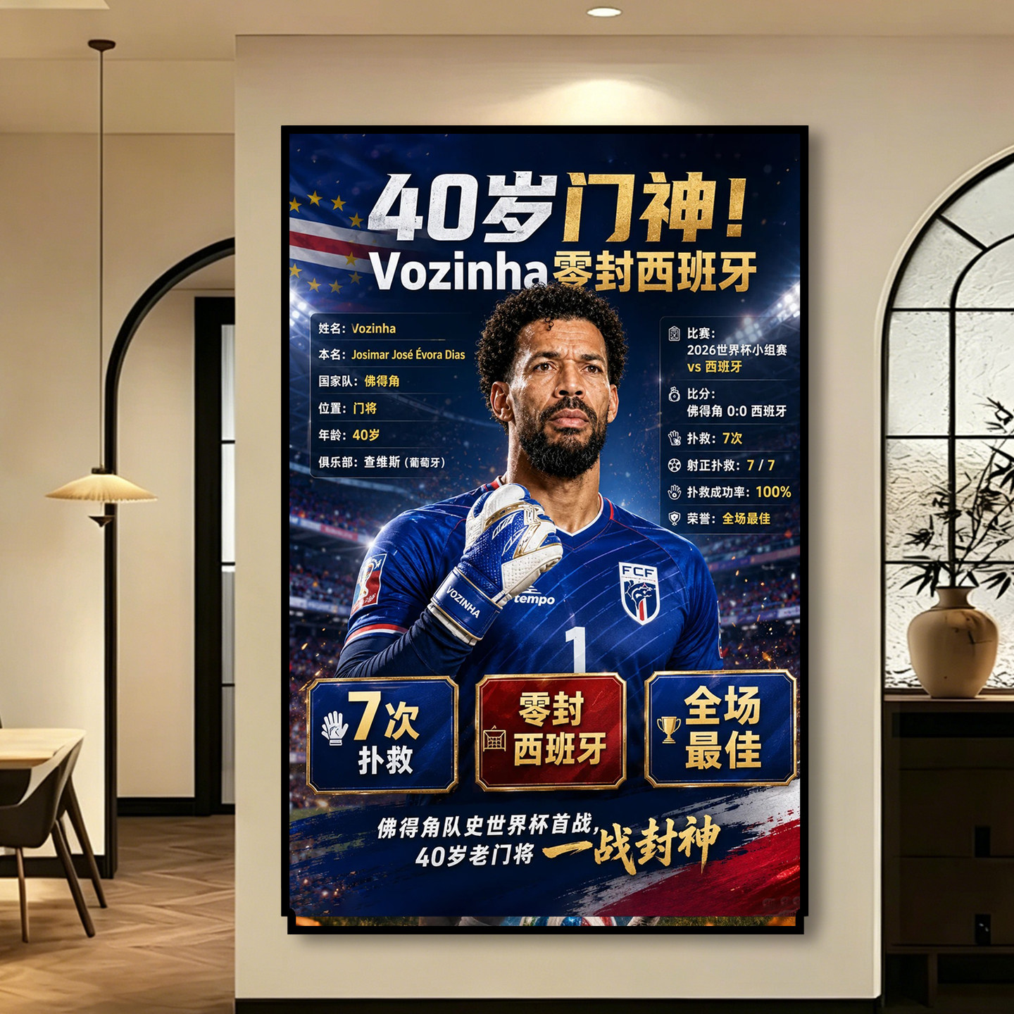 世界杯足球明星体育彩票店装饰画梅西内马尔酒吧餐厅氛围布置挂画