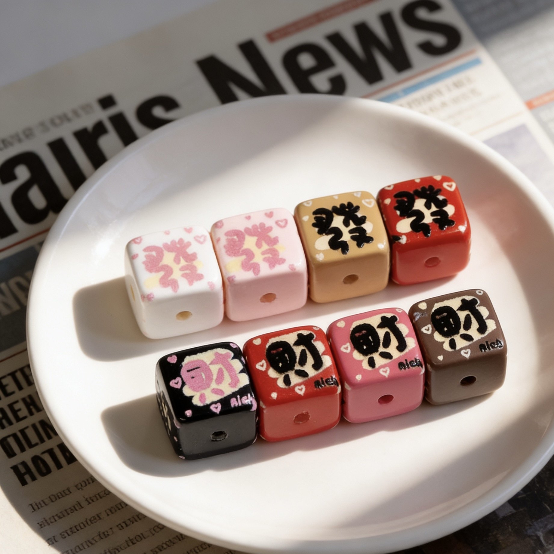 亚克力发财方块爱心diy手工串珠材料包手机链钥匙扣挂件饰品配件,饰品/流行首饰/时尚饰品新,其他DIY饰品配件,淘宝优惠券,粉丝福利购,淘宝优惠卷