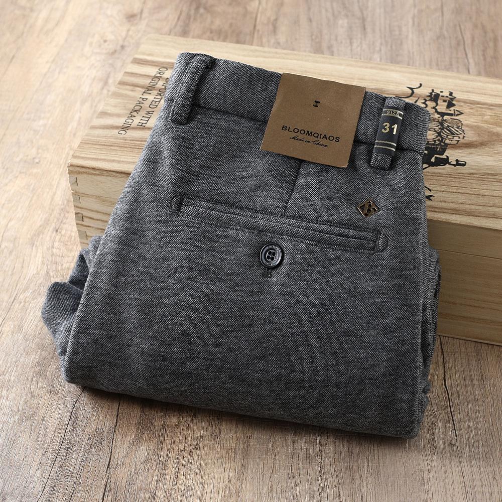 欧洲站秋冬新款男士商务休闲裤