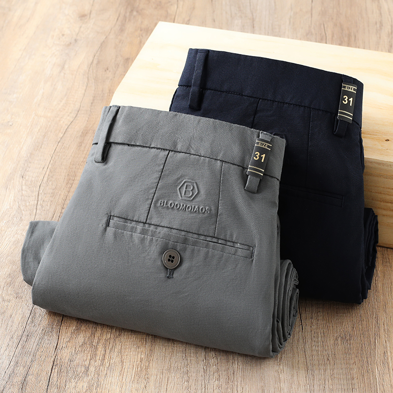 欧洲站高端男士休闲裤夏季薄款