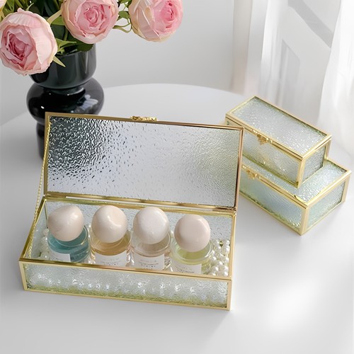 珠宝收纳盒玻璃首饰盒水晶消磁盒