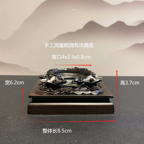 祥云平台树脂创意人物瑞兽底座摆件