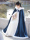 Синяя взрослая шаль-плащ Hanfu, женский зимний китайский стиль, плюс бархатный утолщенный древний костюм, длинный плащ-куртка, новинка 2025 года, стиль mini 3