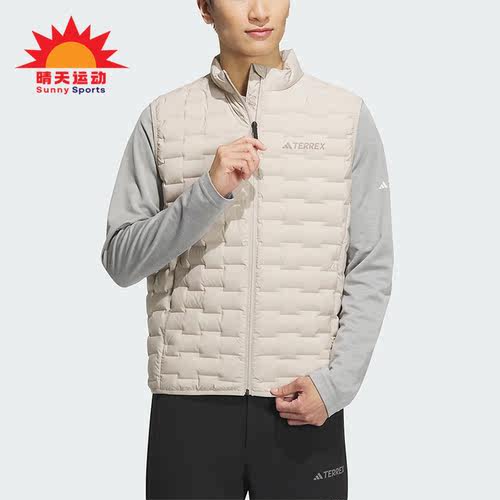 阿迪达斯正品男子羽绒马甲