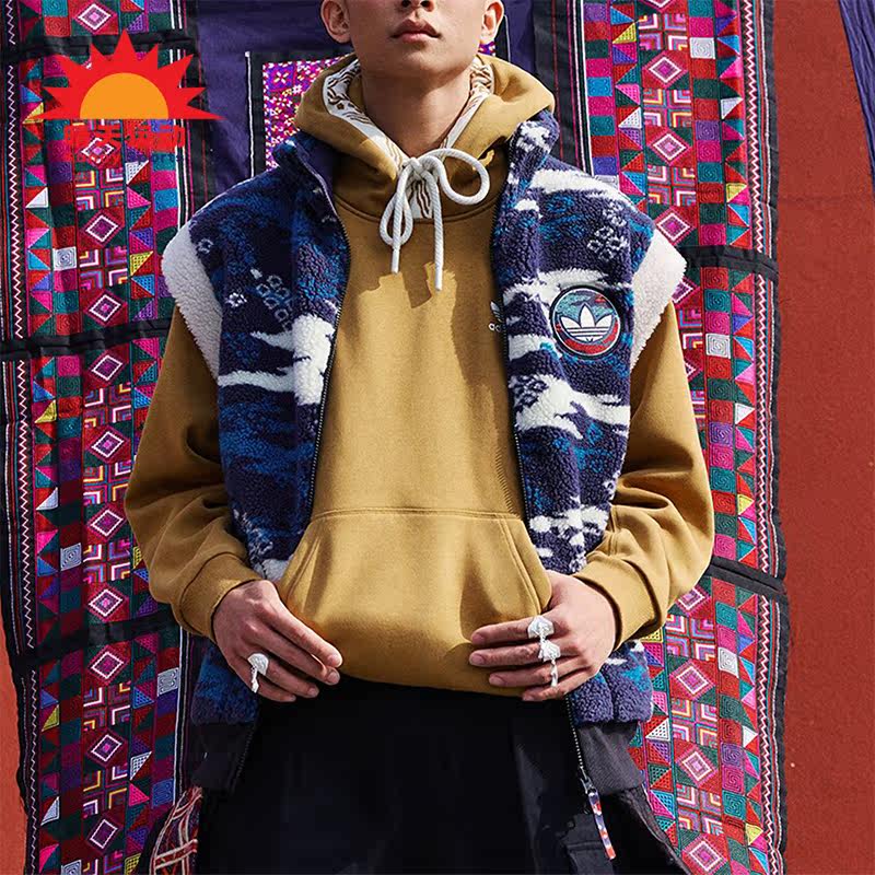 Adidas/阿迪达斯男女双面穿马甲