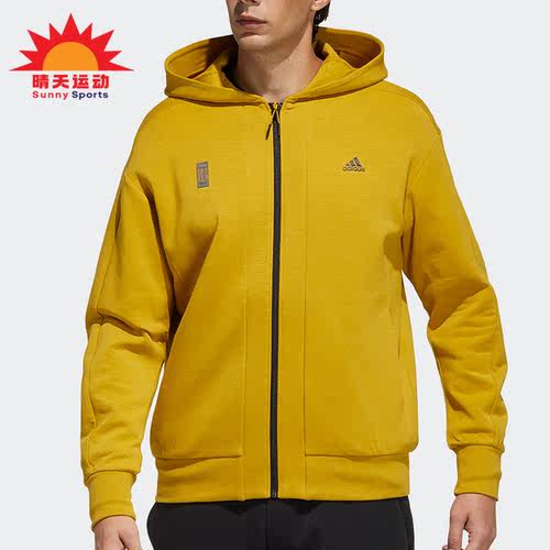 阿迪达斯男子连帽休闲夹克外套