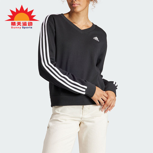 Adidas/阿迪达斯女士V领卫衣