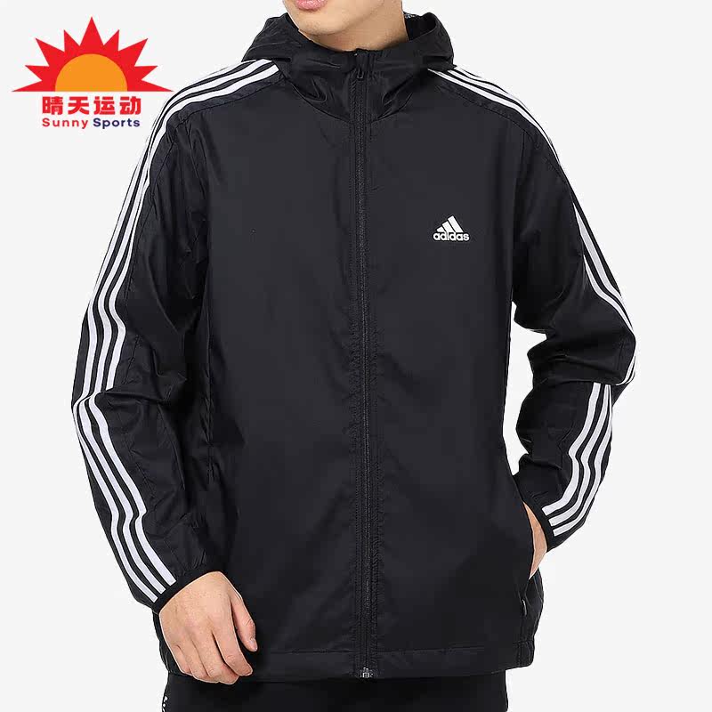 Adidas/阿迪达斯正品男子春季新款运动服连帽休闲外套GQ0622