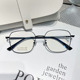 目里目外53新款 饰片女潮 复古钛架近视眼镜框男黑色斯文可配平光装