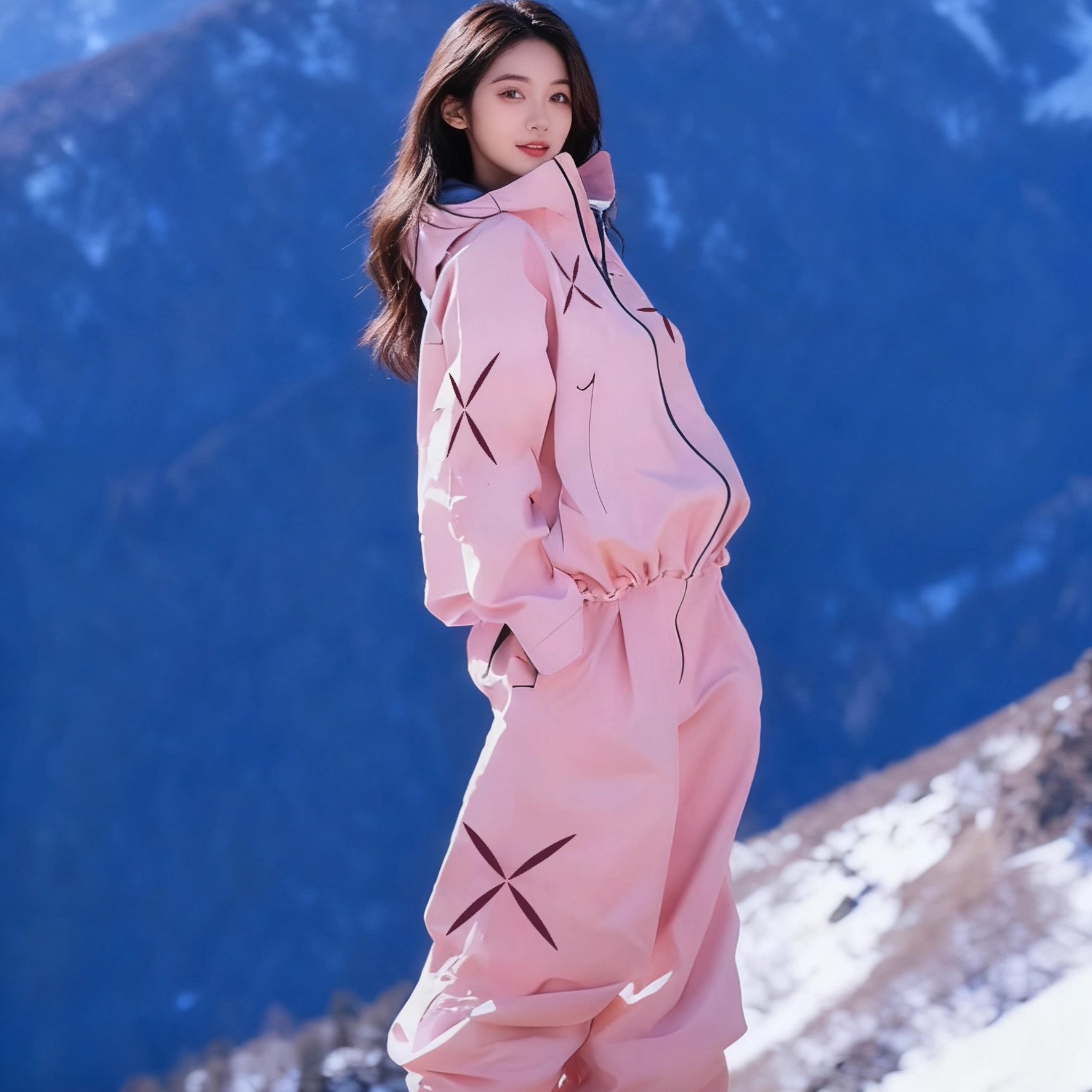 卡盛粉色滑雪服套装女2026秋冬新款户外防风防水防寒单板情侣雪衣,女装/女士精品,时尚套装,淘宝优惠券,粉丝福利购,淘宝优惠卷