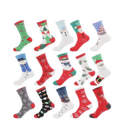 Cotton Christmas Socks for Men and Women, Funny Socks, Santa