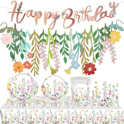 Wildflower Party Decorations Birthday Plates And Napk Balloo