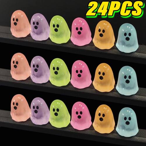 Small Figurines Glow in The Dark Halloween Luminous Mini Res