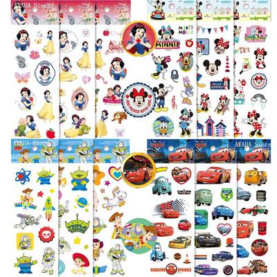 3/6/12Sheets Cute Cartoon 3D Bubble Sticker Princess  Mouse