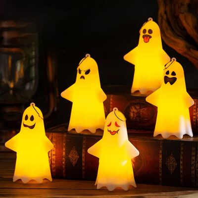 Halloween Cute Ghost Hanging Lamp Horror Pumpkin Lantern Gho