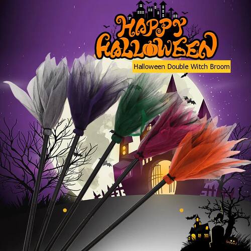OPHIDIAN  Halloween Decoration Witch Flying Broom cosplay pa