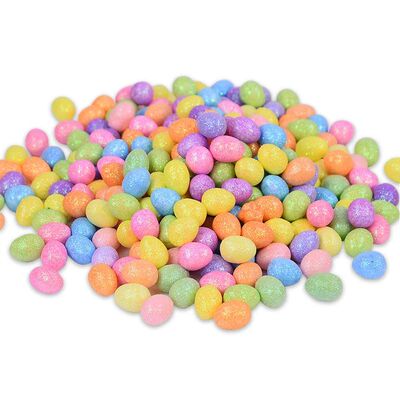 80/160 Pcs Colorful Easter Eggs Glitter Foam Bird Pigeon Hap